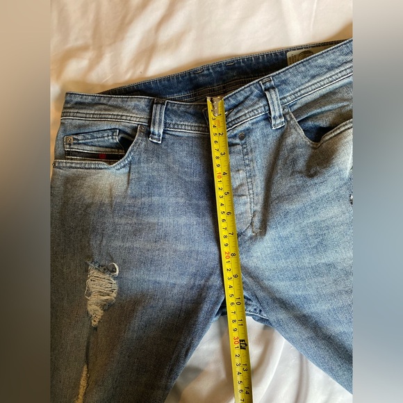 DIESEL Jeans Safado 003A7 Wash White Stitching  5 Pocket Button Fly - Picture 10 of 14